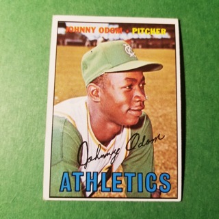 1967 - TOPPS BASEBALL CARD NO. 282 - JOHNNY ODOM - A'S