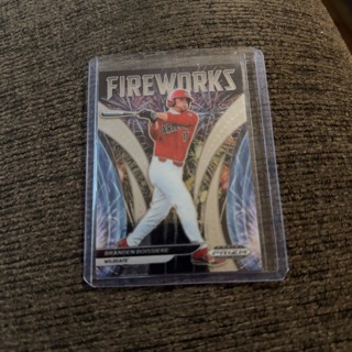 BRANDEN BOISSIERE 2021 PANINI PRIZM DRAFT PICKS FIREWORKS SILVER PRIZM NATIONALS