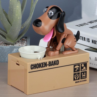 [NEW] Dog Piggy Bank, My Dog Robotic Coin Munching Toy Money Box, Dog Eating Coins Piggy Bank,