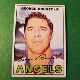 1967 - TOPPS BASEBALL CARD NO. 122 - GEORGE BRUNET - ANGELS
