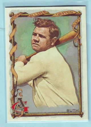 2023 Topps Allen & Ginter Babe Ruth Baseball Card # 85 Yankees