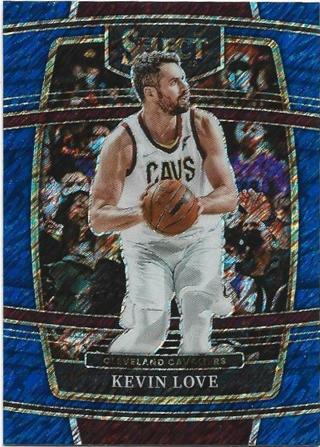 2021-22 SELECT KEVIN LOVE BLUE SHIMMER REFRACTOR CARD