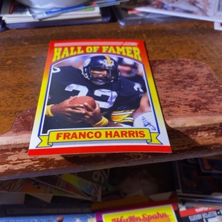 1990 score hall of famer Franco Harris football card 