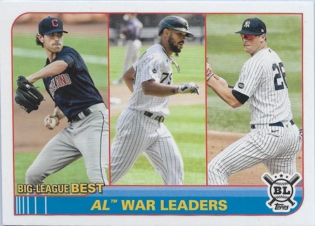  2021 Topps Big League #257 Jose Abreu/DJ LeMahieu/Shane Bieber