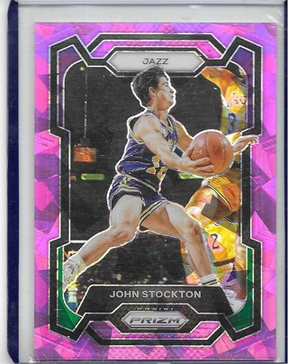 John Stockton 2023-24 Prizm Prizms Pink Ice #198