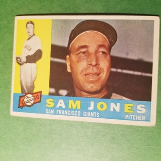 1960 - TOPPS BASEBALL CARD NO. 410 - SAM JONES - GIANTS