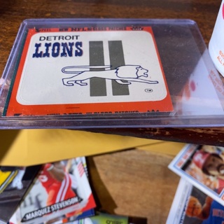 1978 fleer hi gloss Detroit lions football patch