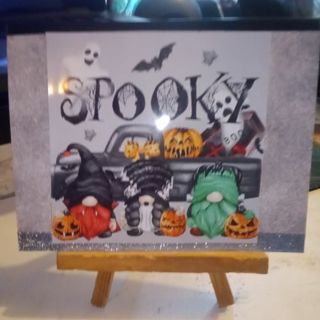 Spooky Gnomes Halloween Card- Design Blank Note Card