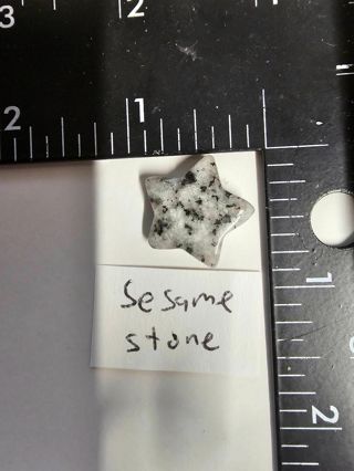 Sesame Stone Crystal/Healing stone Star Shape