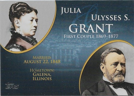  2008 Topps Update First Couples #FC17 Ulysses S. Grant/Julia Grant