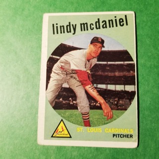 1959 - TOPPS BASEBALL CARD NO. 479 - LINDY McDANIEL - CARDINALS