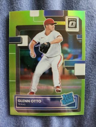 2022 Donruss Optic Rated Rookie Lime Green Glenn Otto Jr.