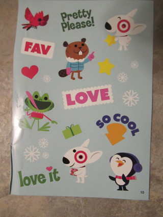 Darling MINI sheet of Colorful Holiday themedstickers--NEW