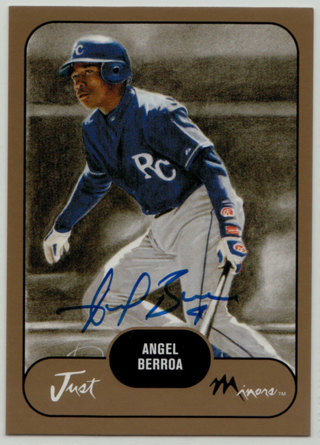 2002 Just Prospects Gold Autograph #02 - Angel Berroa #253/300 (hg)