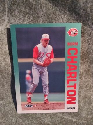 Baseball Trading Card Fleet Norm Charlton