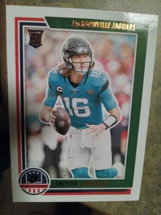 2021 PANINI ROOKIE STARS & STRIPES TREVOR LAWRENCE JACKSONVILLE JAGUARS FOOTBALL CARD#STS-TLR