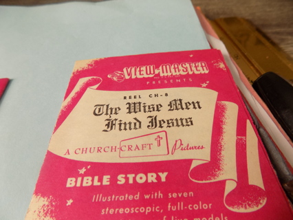 Vintage 1947  77 years old View Master Reel CH8 The wise Men