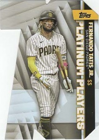 2021 Topps Die Cut Platinum Players Insert Fernando Tatis San Diego Padres #PDC-50!