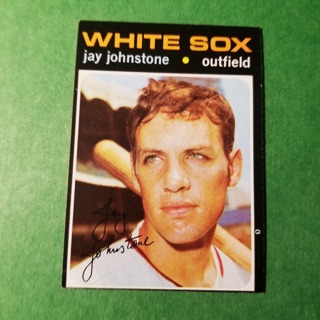 1971 Topps Vintage Baseball Card # 282 - JAY JOHNSTONE - WHITE SOX - EXMT/NRMT+