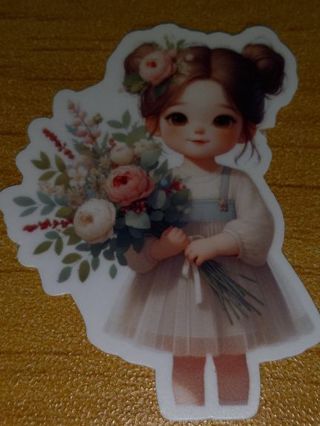 Adorable Girl new 1⃣ vinyl sticker no refunds regular mail only Very nice so cool