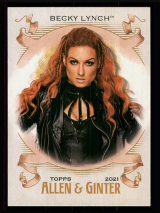 2021 WWE Heritage Wrestling - Becky Lynch Allen & Ginter Insert #AG-5