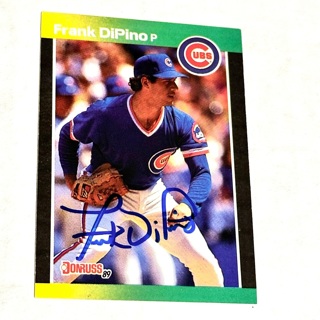 Autographed 1989 Donruss   #393  Frank DiPino   Chicago Cubs  FREE shipping