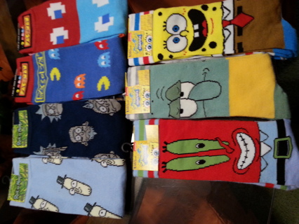 7 new pair mens crew socks