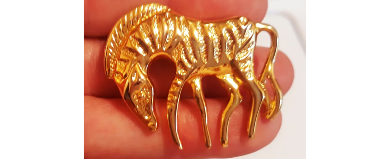 Zebra Brooch/Pin