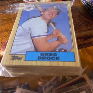 (50) 1987 topps random baseball cards 