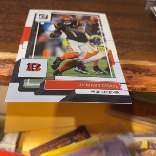 2022 donruss ja’marr chase football card 