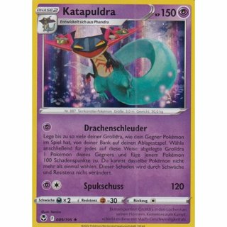 Tradingcard - 2022 Pokemon german Katapuldra 089/195 HOLO 