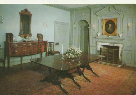 Vintage Unused Postcard: p: Evelynton Plantation, Williamsburg, VA