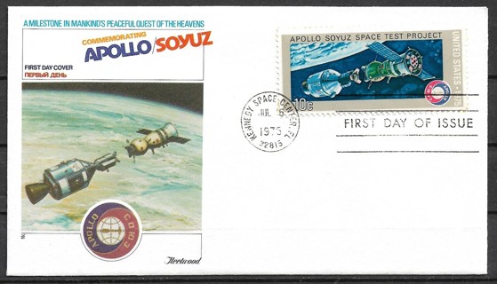 1975 Sc1569-70 Apollo Soyuz FDC