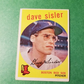 1959 - TOPPS BASEBALL CARD NO. 384 - DDAVE SISLER - RED SOX