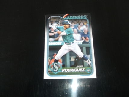 mlb  2024 Topps Series 1    Julio Rodriguez   card  #  44   Seattle Mariners 