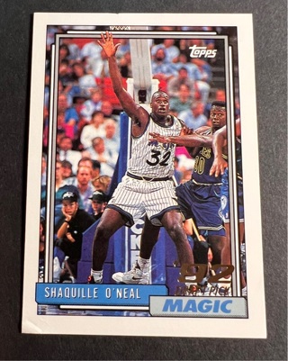 SHAQUILLE SHAQ O'NEAL 1992-93 Topps Draft Pick ROOKIE RC #362 MAGIC 