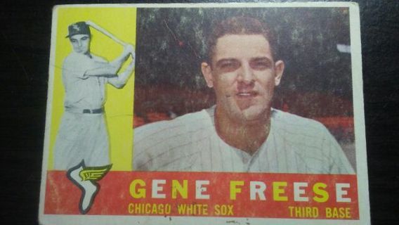 1960 TOPPS GENE FREESE CHICAGO WHITE SOX BASEBALL CARD# 435