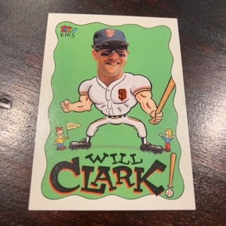 1992 Topps Kids - [Base] #58 Will Clark