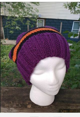 Halfway to Halloween inspired slouchy hat