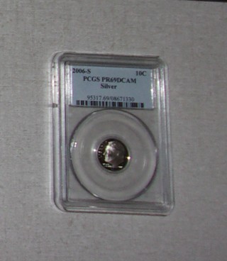 PCGS 2006-S PR69 DCAM Silver 90% Dime