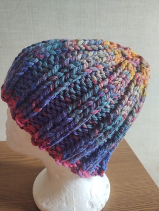 Hand Knit Bulky Ombre Hat