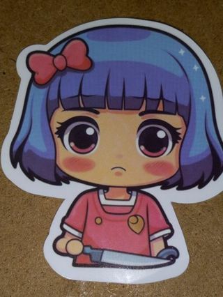 Adorable new one big nice vinyl sticker no refunds regular mail only Very nice