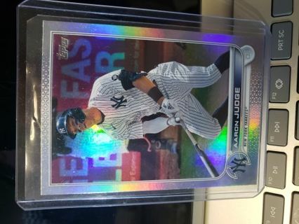 2022 Topps Series one Aaron judge Holofoil Refractor New York Yankees