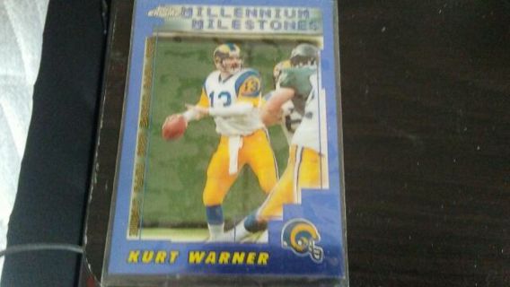 2000 TOPPS CHROME MILLENNIUM MILESTONES KURT WARNER RAMS FOOTBALL CARD# 209