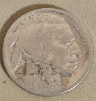 1919 Acid Restored Date Buffalo Nickel