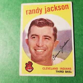 1959 - TOPPS BASEBALL CARD NO. 394 - RANDY JACKSON - INDIANS