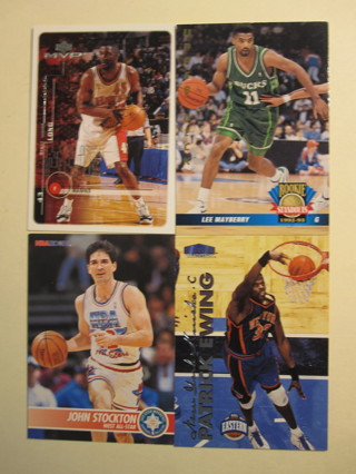 Basketball Lot #509: Ewing, Mayberry RC, Stockton, Long MVP