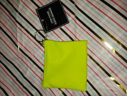 Neon Green Coin Purse