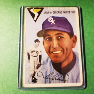 1954 - TOPPS LOW GRADE FILLER BASEBALL - CARD NO. 57 - LUIS ALOMA - WHITE SOX - BV= $25