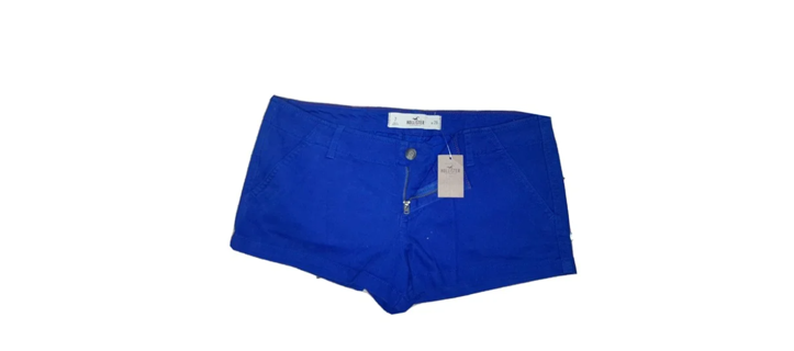 NEW Hollister Blue Cotton Shorts Size 7 (Waist 28)